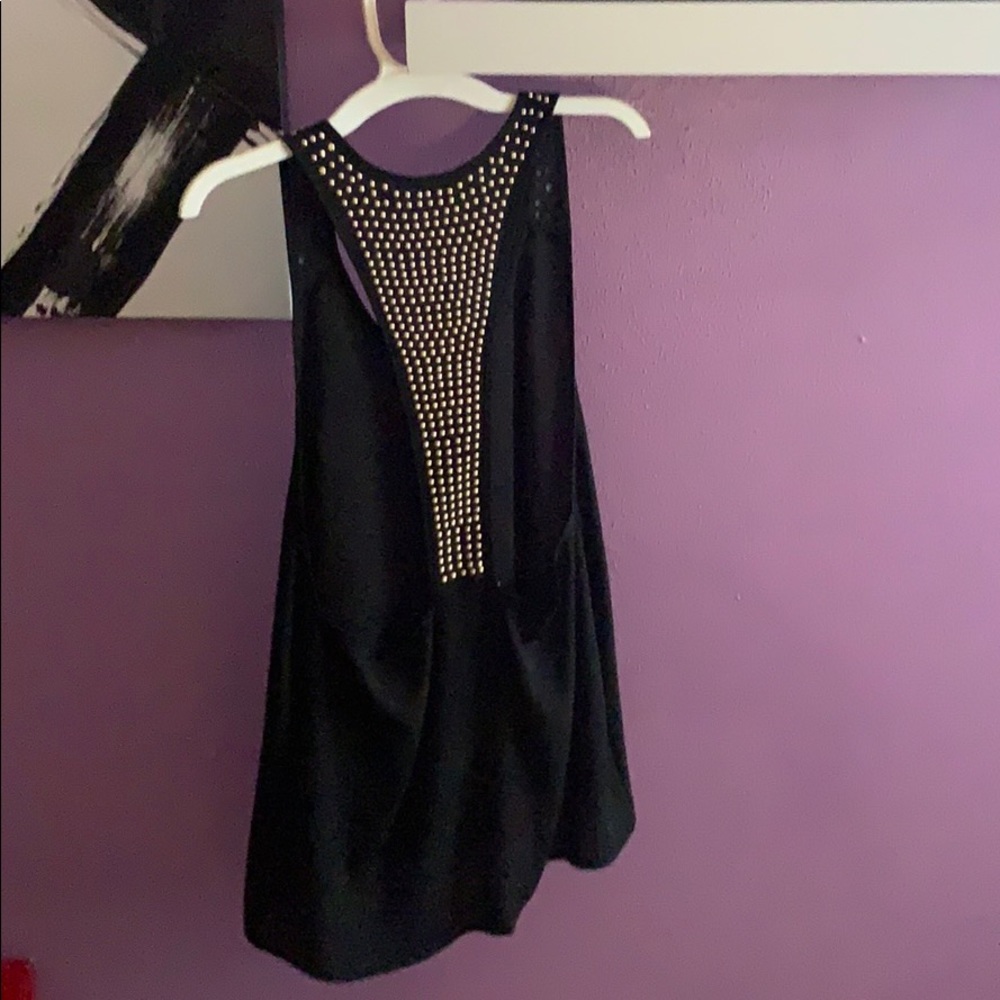 Black with gold studs tank top size medium!